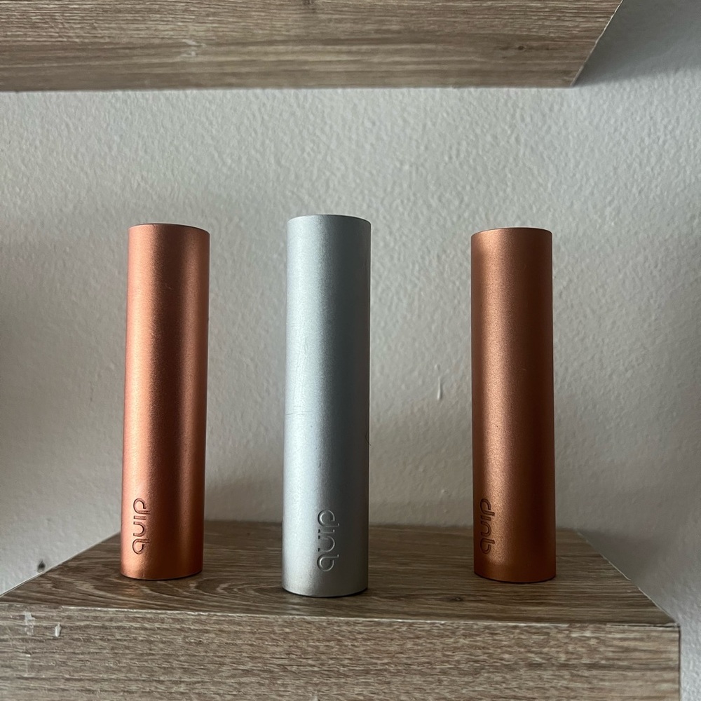 Refillable Floss String Container by Quip- 1 Silver & 2 Rose Gold